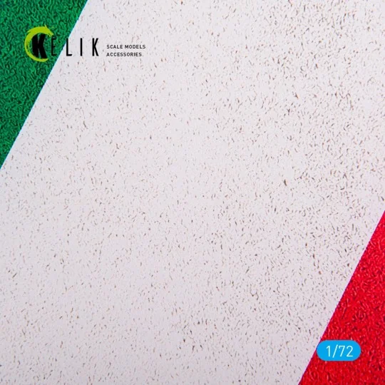 Italy Flag - Base - Acrylic 3 mm (280 x 180 mm) (170 g), 1/72 - Kel...