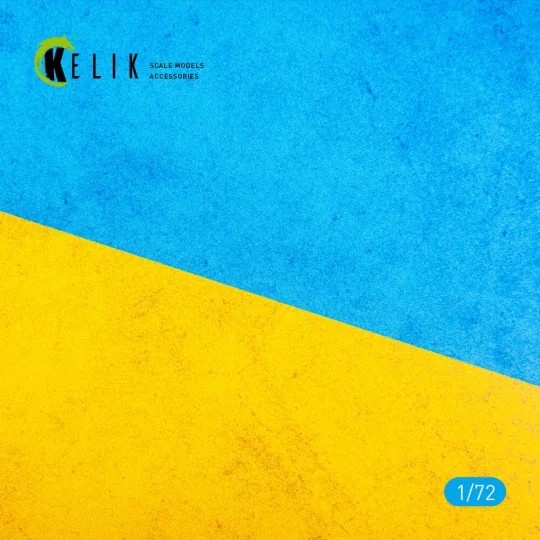 Ukraine Flag - Base - Acrylic 3 mm (280 x 180 mm) (170 g), 1/72 - K...