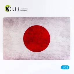 Japan Flag - Base - Acrylic 3 mm (280 x 180 mm) (170 g), 1/72 - Kel...