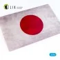 Japan Flag - Base - Acrylic 3 mm (280 x 180 mm) (170 g), 1/72 - Kel...