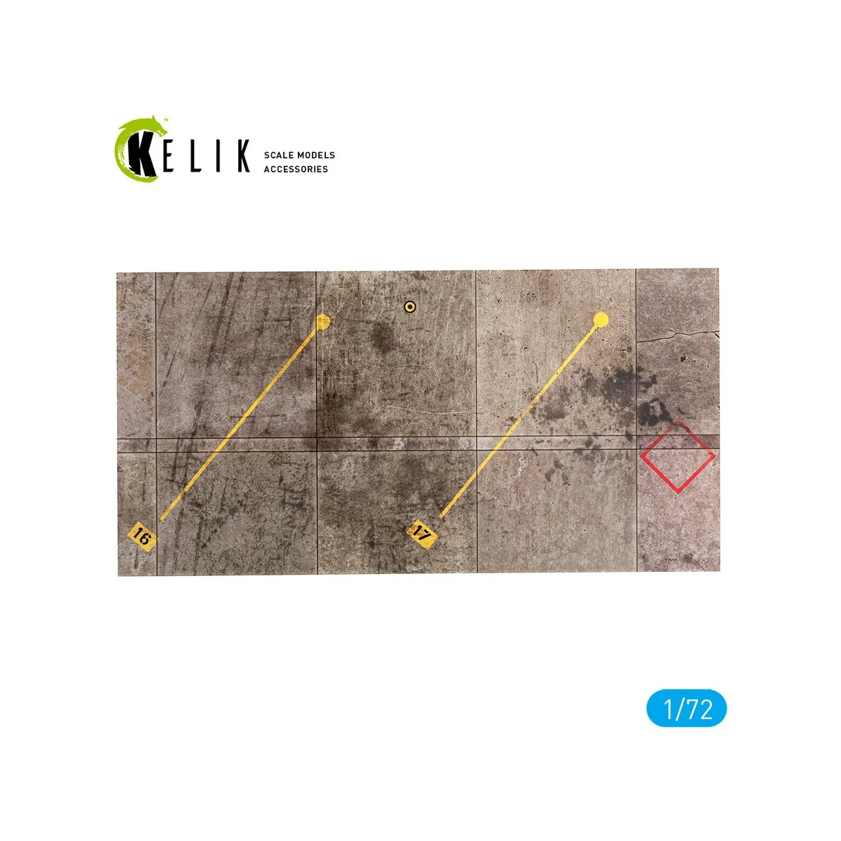 Eggebek Air Base - Acrylic 3 mm (180 x 357 mm) (210 g), 1/72 - Keli...