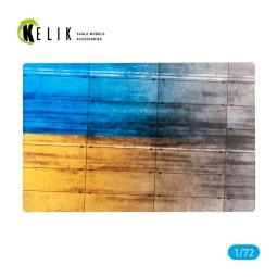 Concrete plates With Ukrainian flag - Acrylic 3 mm (280 x 180 mm) (...