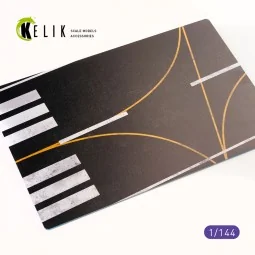 Civil Asphalt 23m Base - Acrylic 3 mm (280 x 180 mm) (170 g), 1/144...