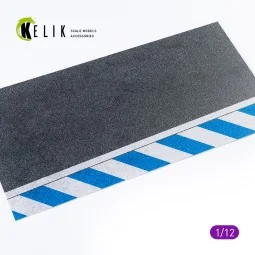 Asphalt road Moto race track type 2 Base - Acrylic 3 mm (180 x 357 ...