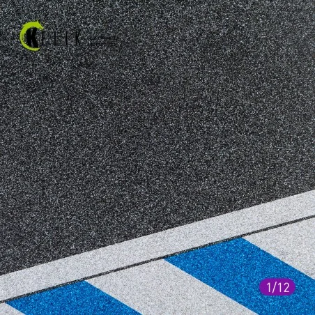 Asphalt road Moto race track type 2 Base - Acrylic 3 mm (180 x 357 ...