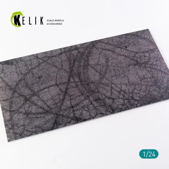 Cracked asphalt Base - Acrylic 3 mm (180 x 357 mm) (210 g), 1/24 - ...