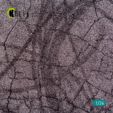 Cracked asphalt Base - Acrylic 3 mm (180 x 357 mm) (210 g), 1/24 - ...