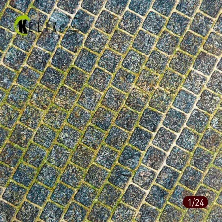 Cobblestone road 1910s-1930s Base - Acrylic 3 mm (280 x 180 mm) (17...