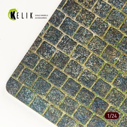 Cobblestone road 1910s-1930s Base - Acrylic 3 mm (280 x 180 mm) (17...