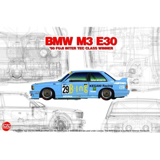 BMW M3 E30 '90 FUJI INTER TEC CLASS WINNER, 1/24 - NUNU-BEEMAX PN24019