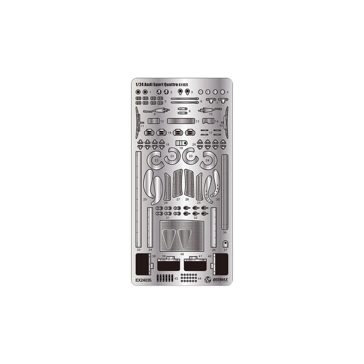 S1 Rally Montecarlo Grade Up parts, 1/24 - NUNU-BEEMAX E24035