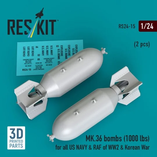 MK.36 bombs (1000 lbs) for all US NAVY & RAF of WW2 & Korean War (2...