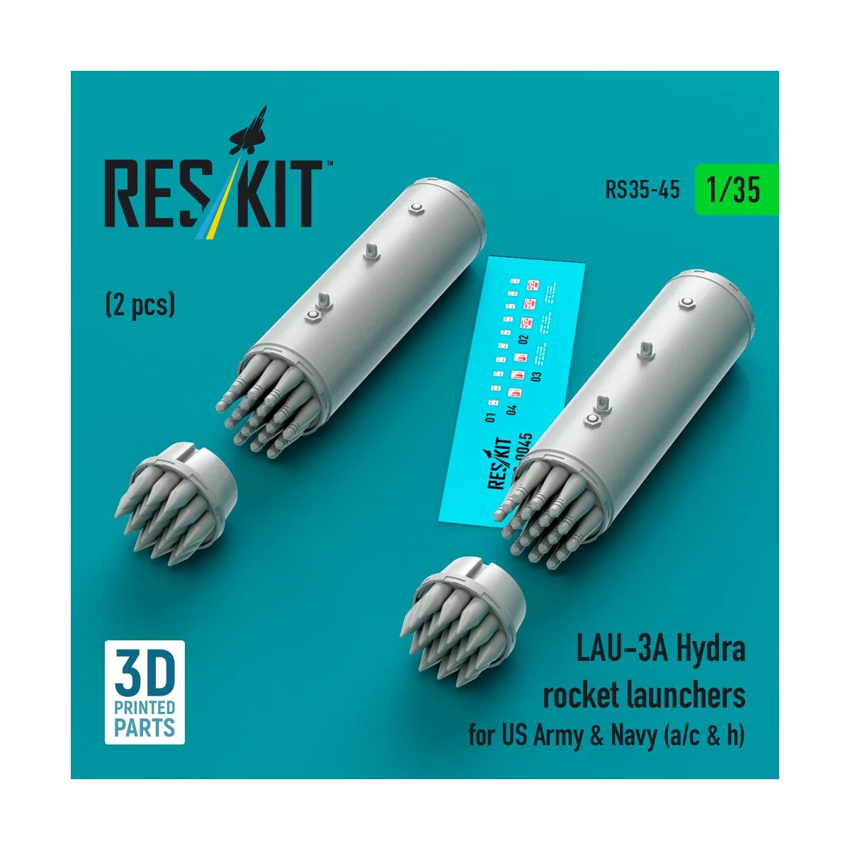 LAU-3A Hydra rocket launchers for US Army & Navy (a/c & h) (2pcs) (... LAU-3A Hydra rocket launchers for US Army & Navy (a/c & h) (2pcs) (...