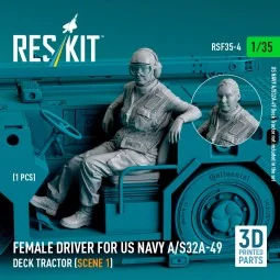 Female driver for US NAVY A/S32A-49 Deck Tractor (scene 1) (1 pcs) ... 2