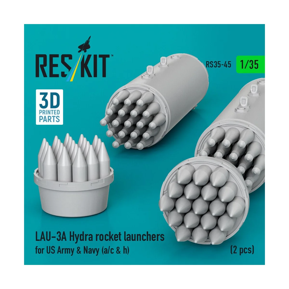 LAU-3A Hydra rocket launchers for US Army & Navy (a/c & h) (2pcs) (... LAU-3A Hydra rocket launchers for US Army & Navy (a/c & h) (2pcs) (...