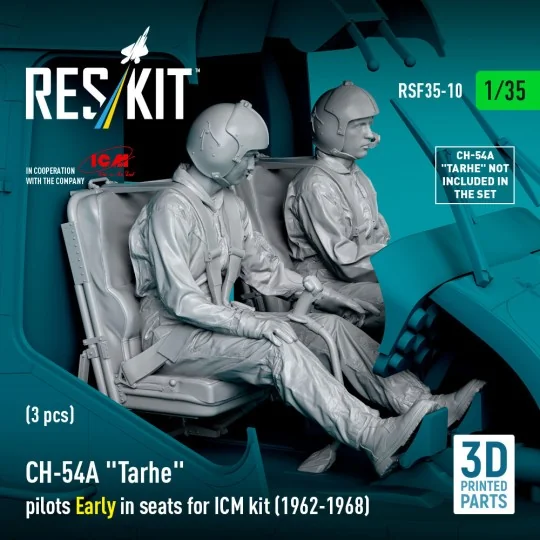 CH-54A Tarhe pilots Early in seats for ICM kit (1962-1968) (3 pcs) ...