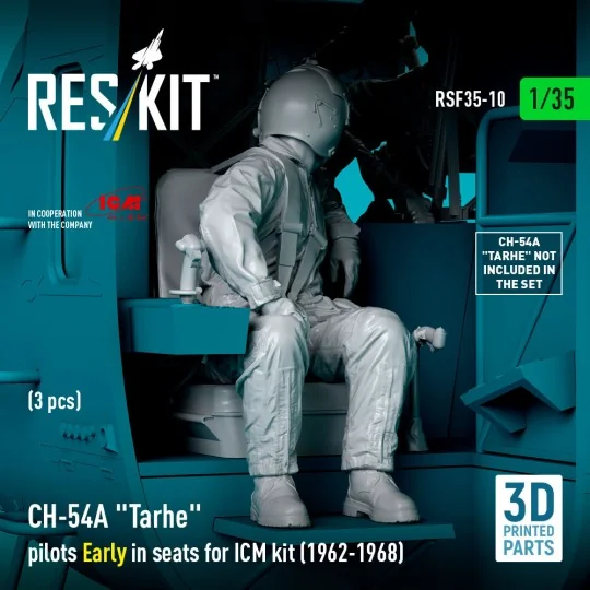CH-54A Tarhe pilots Early in seats for ICM kit (1962-1968) (3 pcs) ...