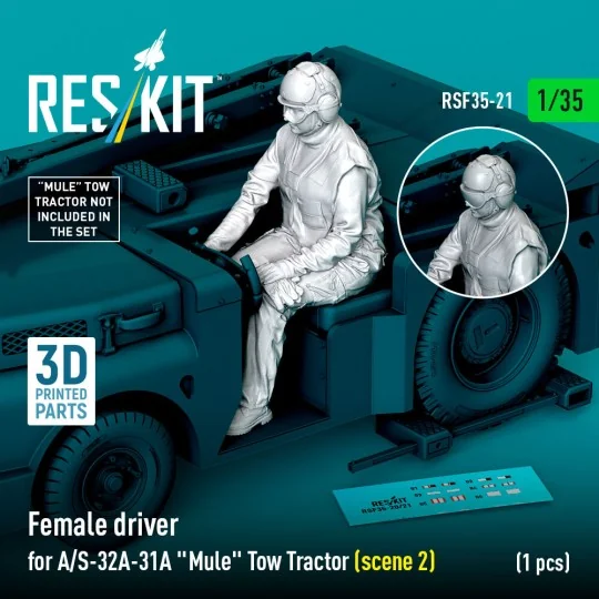 Female driver for A/S-32A-31A Mule Tow Tractor (scene 2) (1 pcs) (3...