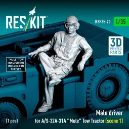 Male driver for A/S-32A-31A Mule Tow Tractor (scene 1) (1 pcs) (3D ... 2