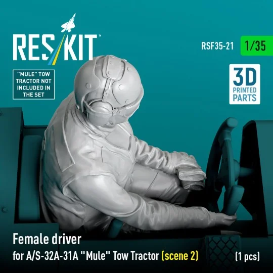 Female driver for A/S-32A-31A Mule Tow Tractor (scene 2) (1 pcs) (3...