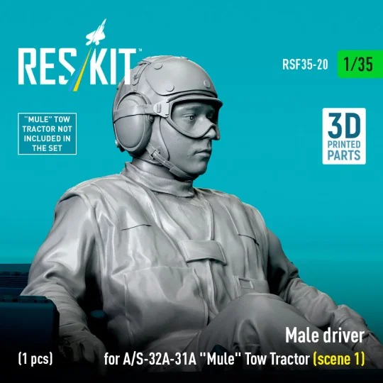 Male driver for A/S-32A-31A Mule Tow Tractor (scene 1) (1 pcs) (3D ...