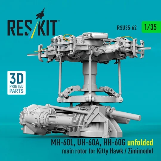 MH-60L, UH-60A, HH-60G unfolded main rotor for Kitty Hawk / Zimimod...