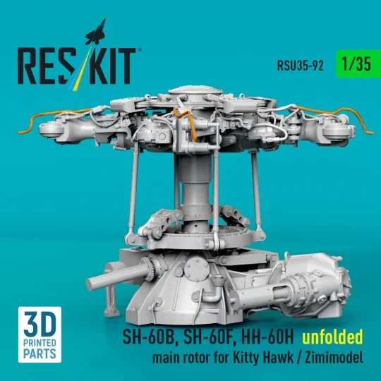 SH-60B, SH-60F, HH-60H unfolded main rotor for Kitty Hawk / Zimimod...