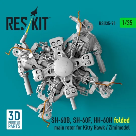 SH-60B, SH-60F, HH-60H folded main rotor for Kitty Hawk / Zimimodel...