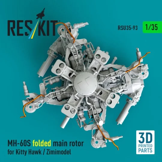 MH-60S folded main rotor for Kitty Hawk / Zimimodel (3D Printed), 1...