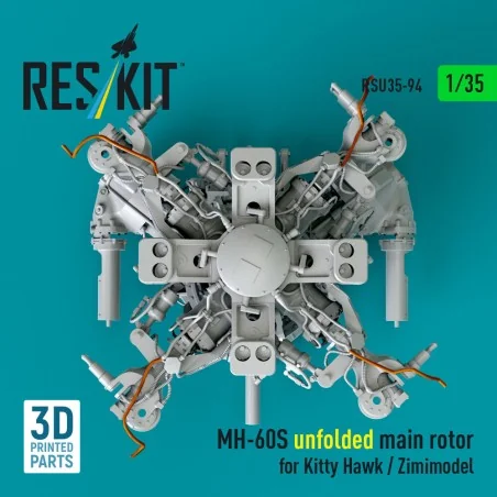 MH-60S unfolded main rotor for Kitty Hawk / Zimimodel (3D Printed),...