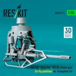 AH-64 Apache M230 chain gun (in fly position) for Trumpeter kit (3D... 2