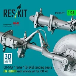 CH-54A Tarhe(S-64E) landing gear (IN FLIGHT) with wheels set for IC... 2