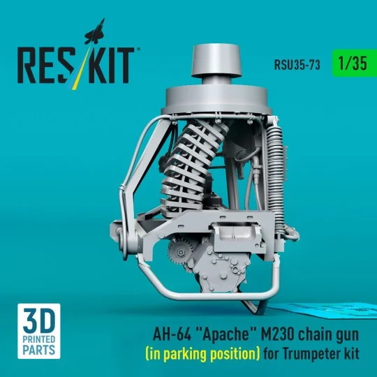 AH-64 Apache M230 chain gun (in parking position) for Trumpeter kit...