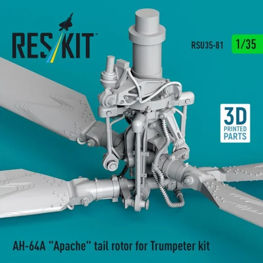 AH-64A Apache tail rotor for Trumpeter kit (3D Printed), 1/35 - Res...