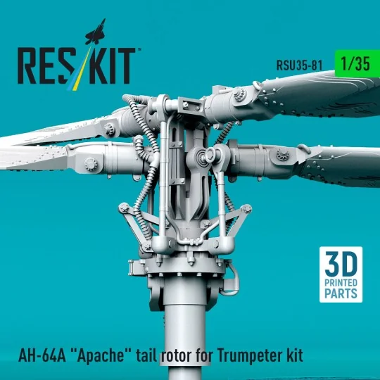AH-64A Apache tail rotor for Trumpeter kit (3D Printed), 1/35 - Res...