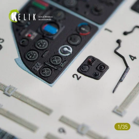Mi-4 interior 3D decals for Trumpeter kit, 1/35 - Kelik K35004