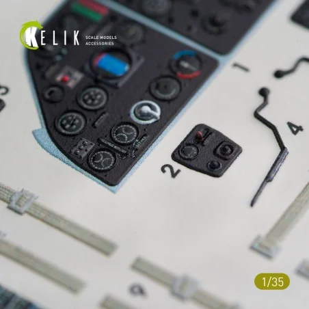 Mi-4 interior 3D decals for Trumpeter kit, 1/35 - Kelik K35004