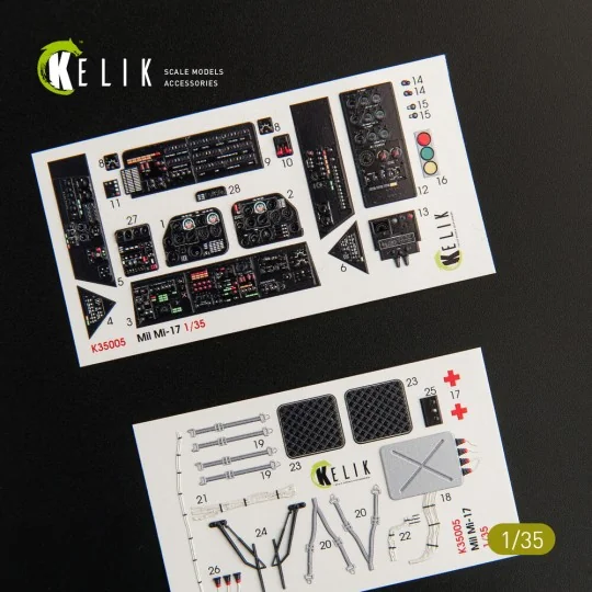 Mi-17 NATO (Black version) - Interior 3D Decal for Trumpeter, 1/35 ...