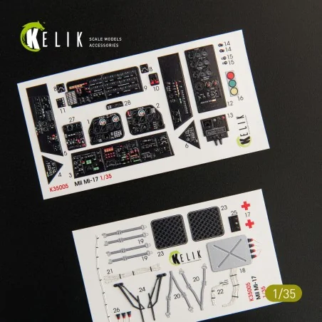 Mi-17 NATO (Black version) - Interior 3D Decal for Trumpeter, 1/35 ...