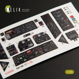 Mi-17 NATO (Black version) - Interior 3D Decal for Trumpeter, 1/35 ... 2