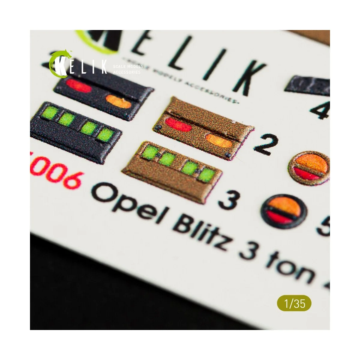 Opel Blitz 3ton 4x2 interior 3D decals for Tamiya kit, 1/35 - Kelik...