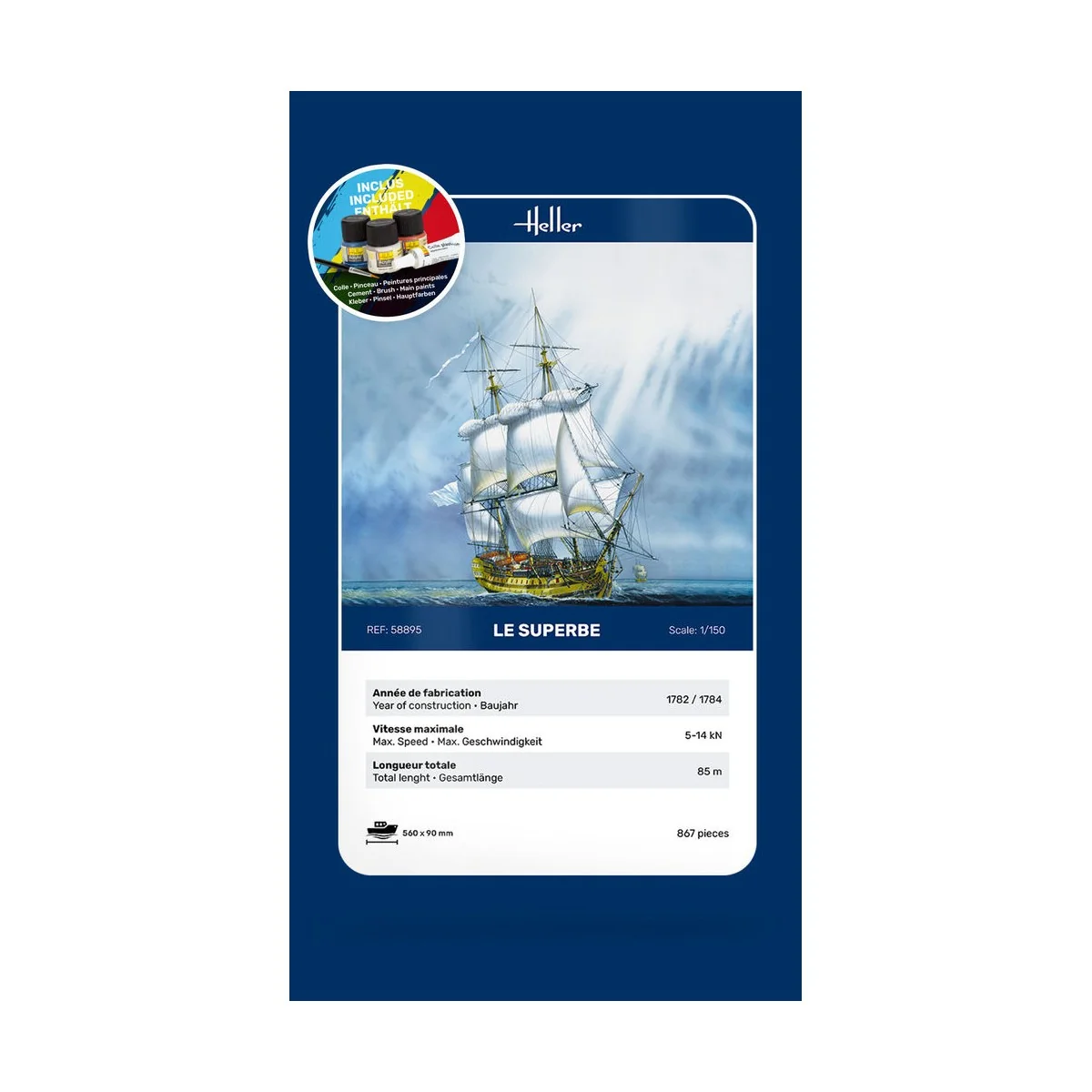 STARTER KIT Le Superbe, 1/150 - Heller 58895