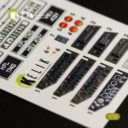 Unimog 404 interior 3D decals for ICM kit, 1/35 - Kelik K35008 2
