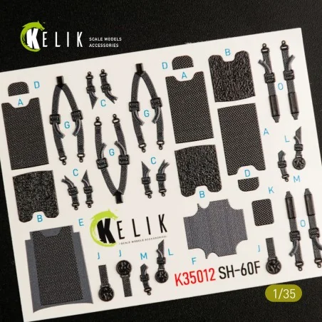 SH-60F Ocean Hawk interior 3D decals for Kitty Hawk / Zimimodel kit...
