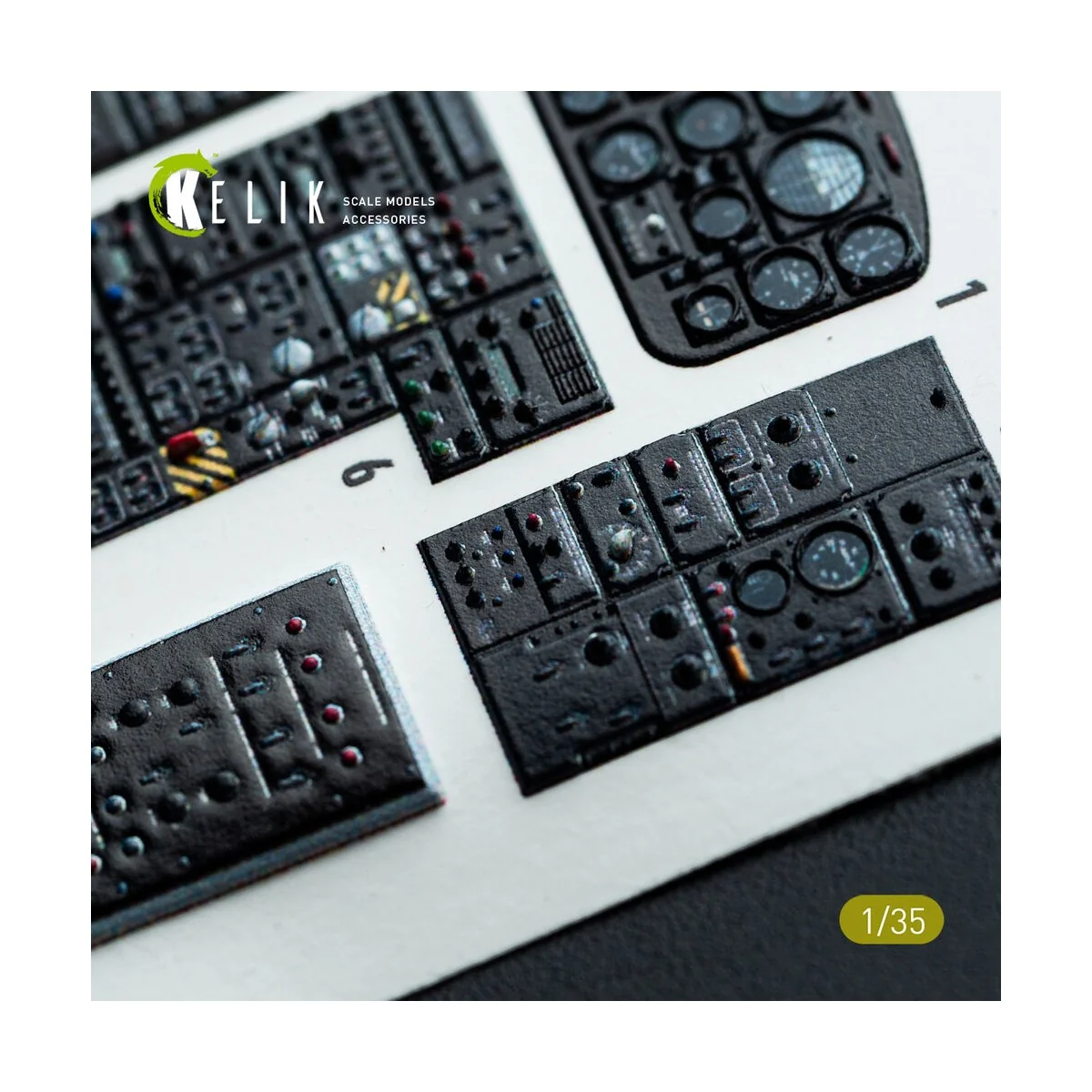 CH-54A Tarhe interior 3D decals for ICM kit, 1/35 - Kelik K35009
