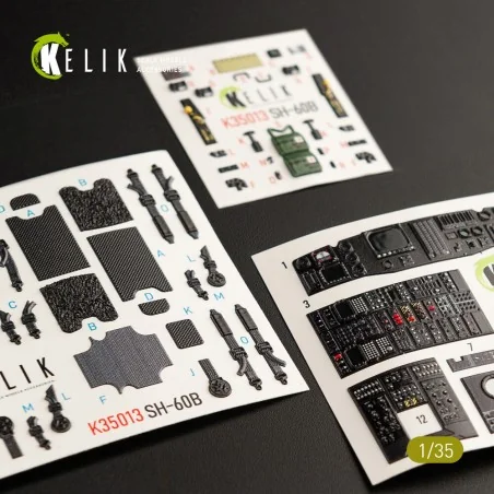 SH-60B interior 3D decals for Kitty Hawk / Zimimodel kit, 1/35 - Ke...