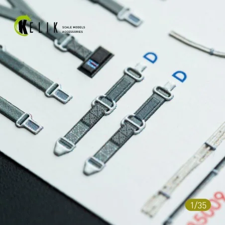 CH-54A Tarhe interior 3D decals for ICM kit, 1/35 - Kelik K35009