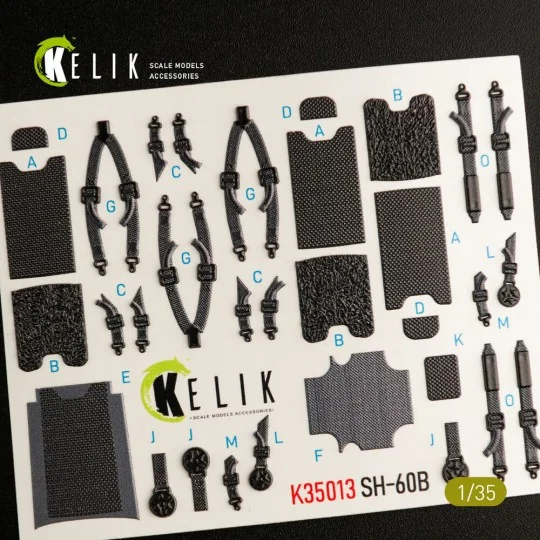 SH-60B interior 3D decals for Kitty Hawk / Zimimodel kit, 1/35 - Ke...