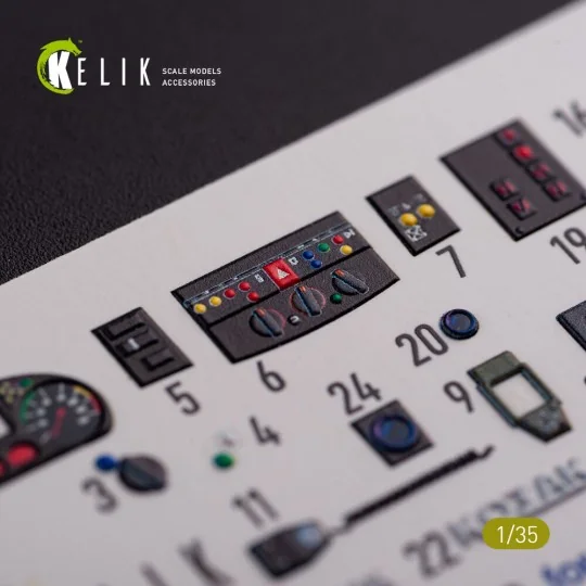Kozak-2 Ukrainian MRAP 3D decals for ICM kit, 1/35 - Kelik K35020