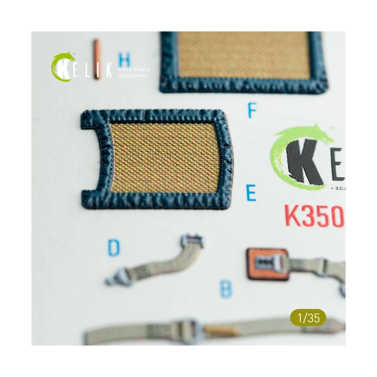 AH-1G Cobra interior 3D decals for ICM kit, 1/35 - Kelik K35021